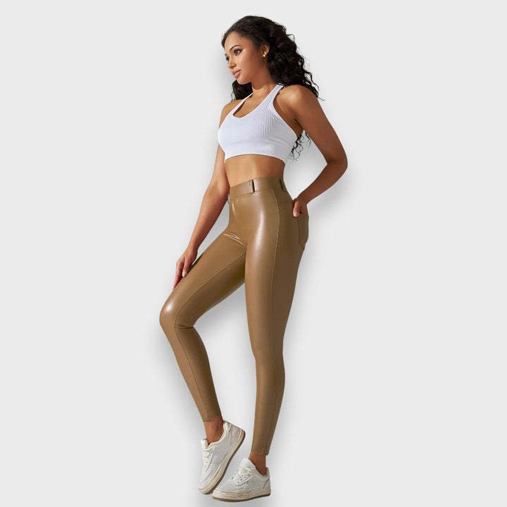 Alice | Collants de modelage en simili cuir