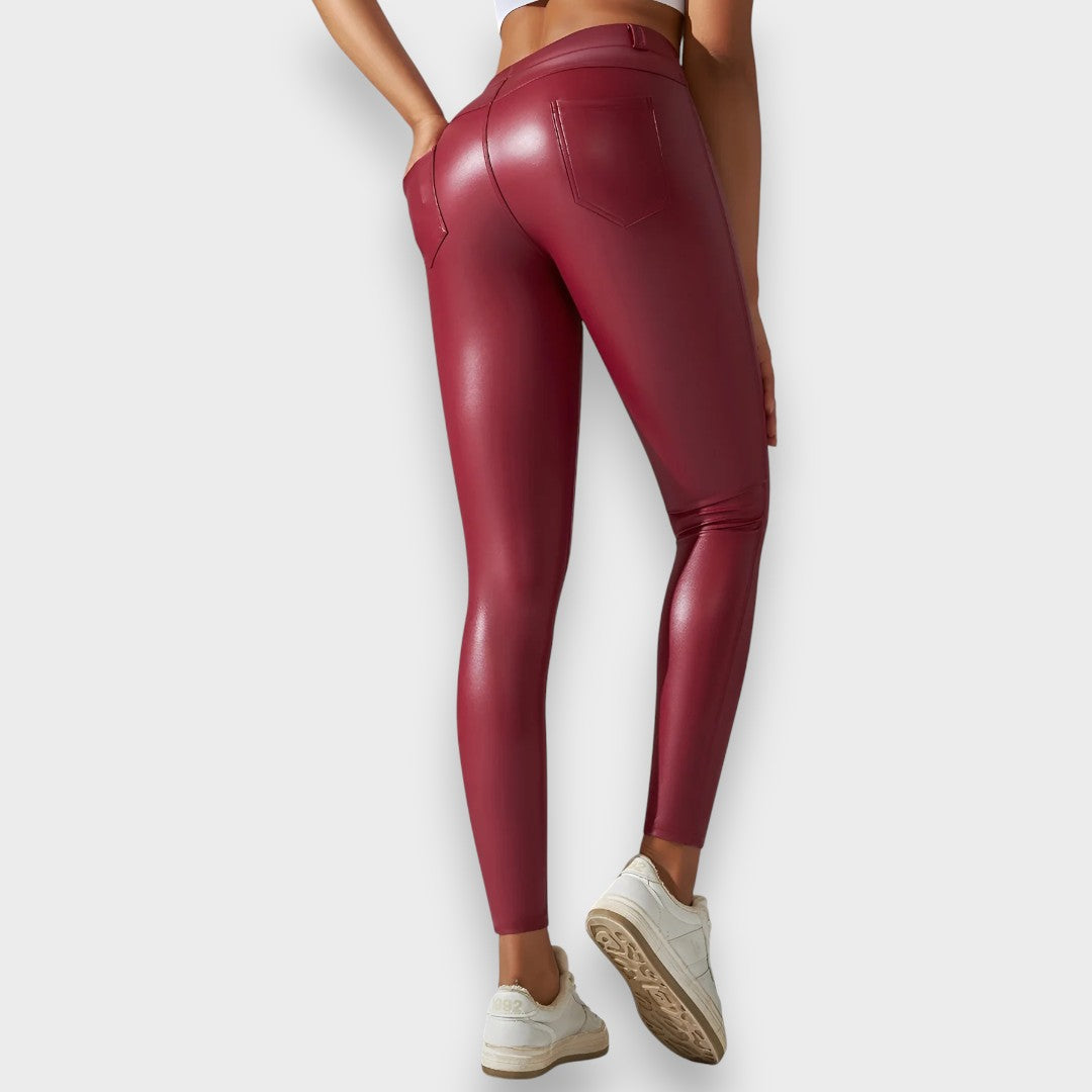 Alice | Collants de modelage en simili cuir