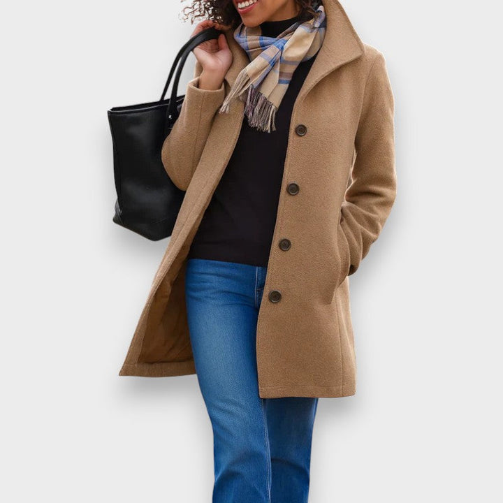 Carla | Manteau Classique avec Boutons Élégants