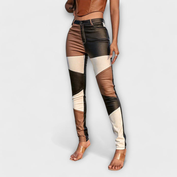 Calliope – Pantalons avec Motif Color Block