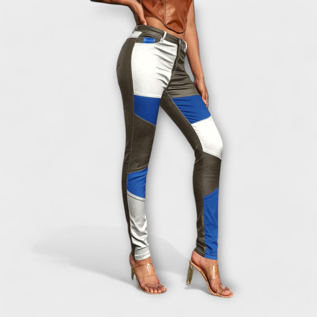Calliope – Pantalons avec Motif Color Block