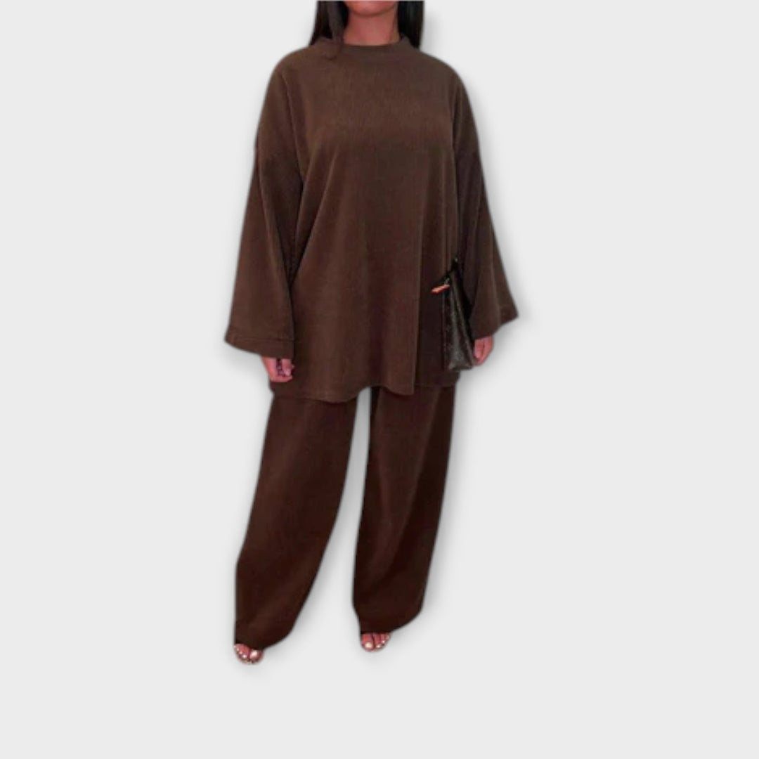 Ingrid - Ensemble Grande Taille - Style Côtelé