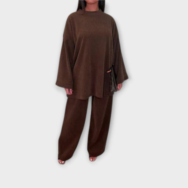 Ingrid - Ensemble Grande Taille - Style Côtelé