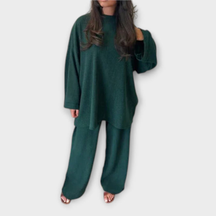 Ingrid - Ensemble Grande Taille - Style Côtelé