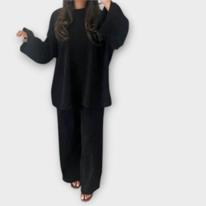 Ingrid - Ensemble Grande Taille - Style Côtelé