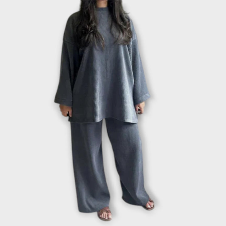 Ingrid - Ensemble Grande Taille - Style Côtelé