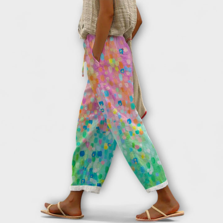 Airish – Pantalons Boutonnés Décontractés Imprimés Caractéristiques