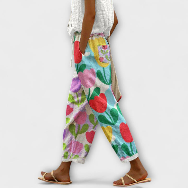 Airish – Pantalons Boutonnés Décontractés Imprimés Caractéristiques