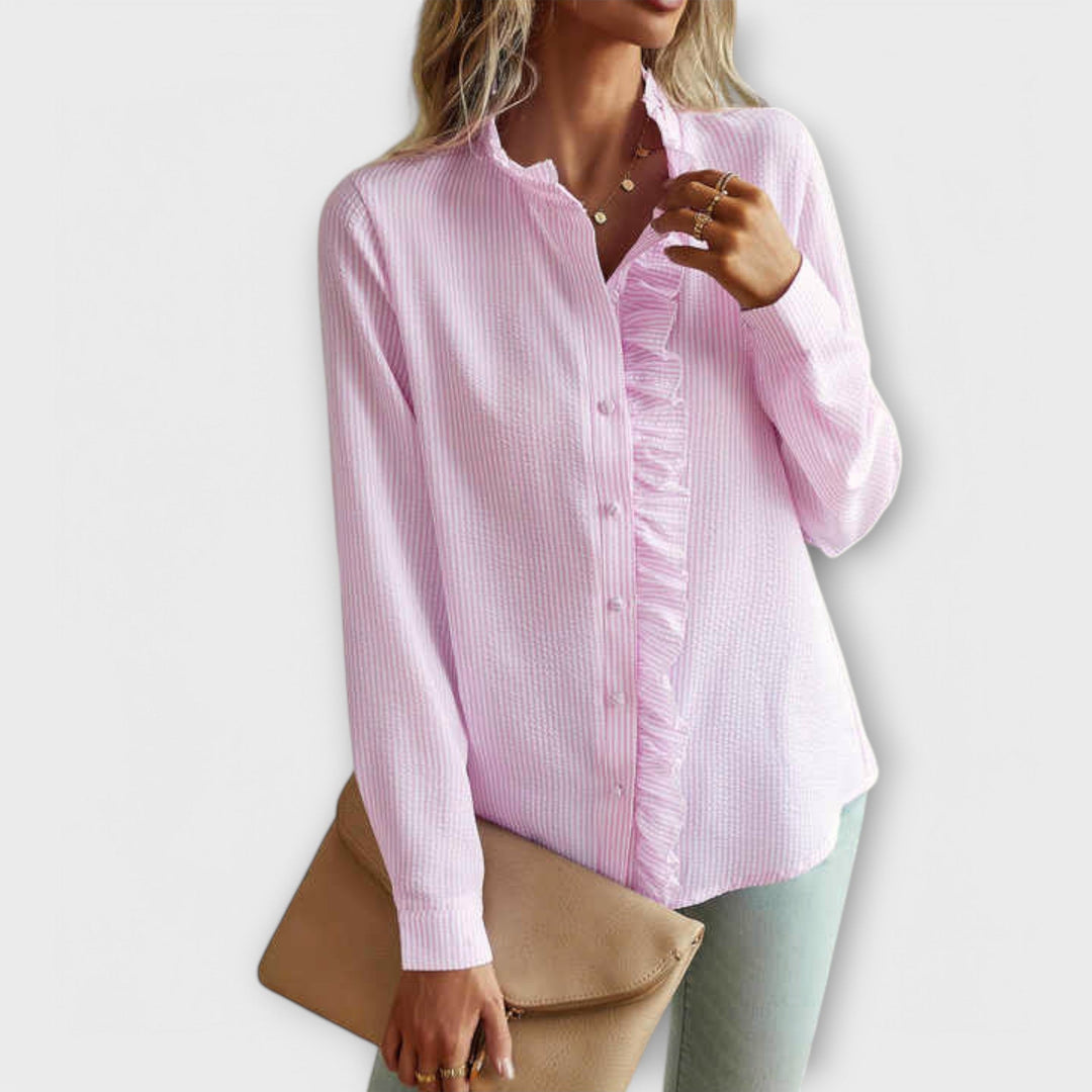 Lily - Blouse Élégante à Manches Longues