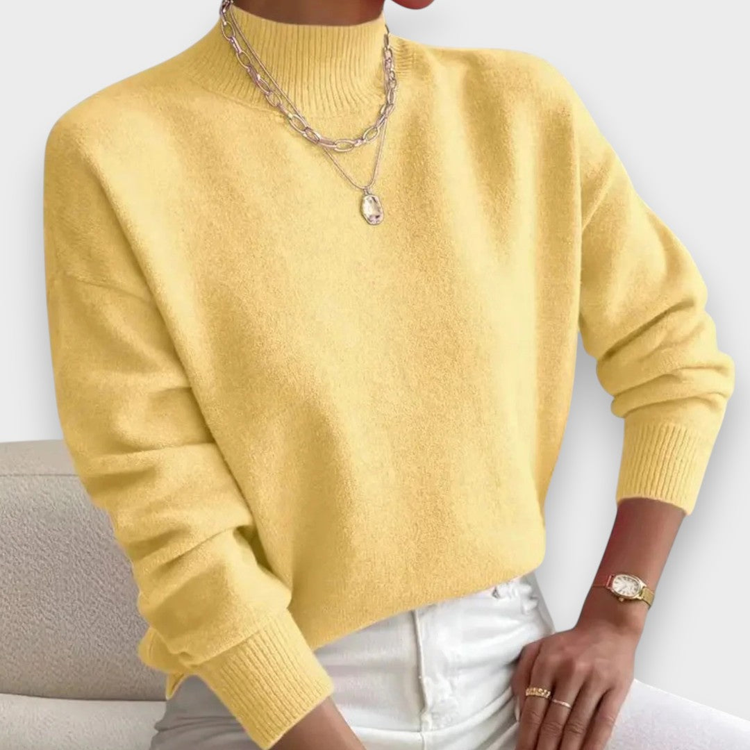Erika | Pull à Col Roulé Élégant et Confortable