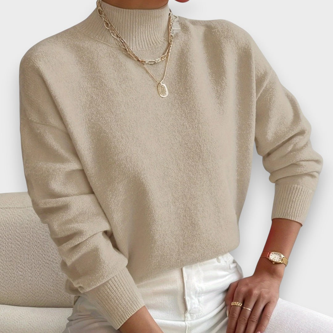 Erika | Pull à Col Roulé Élégant et Confortable