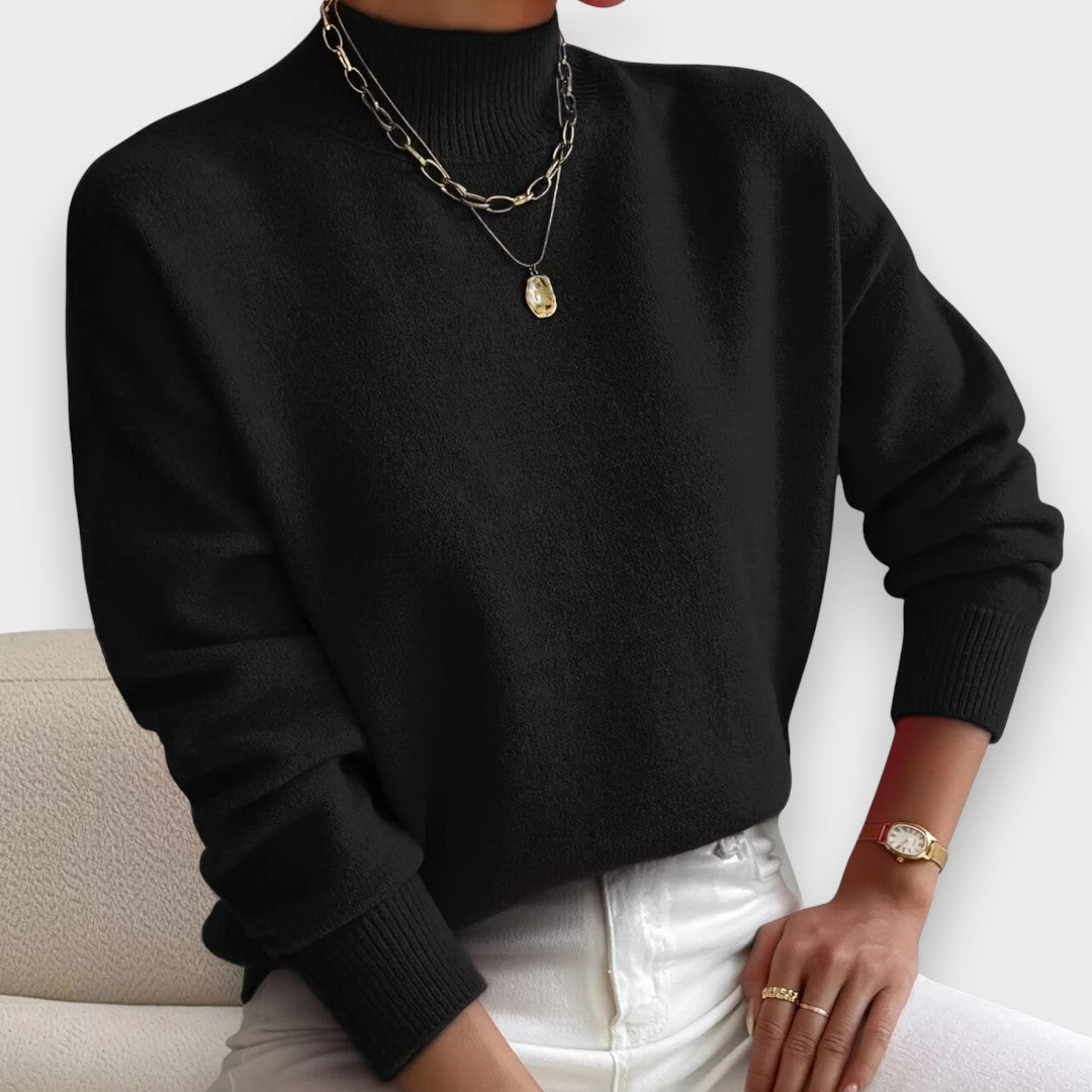 Erika | Pull à Col Roulé Élégant et Confortable