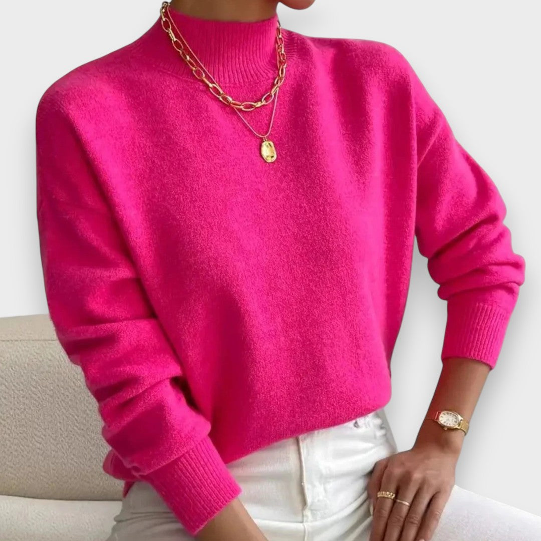 Erika | Pull à Col Roulé Élégant et Confortable