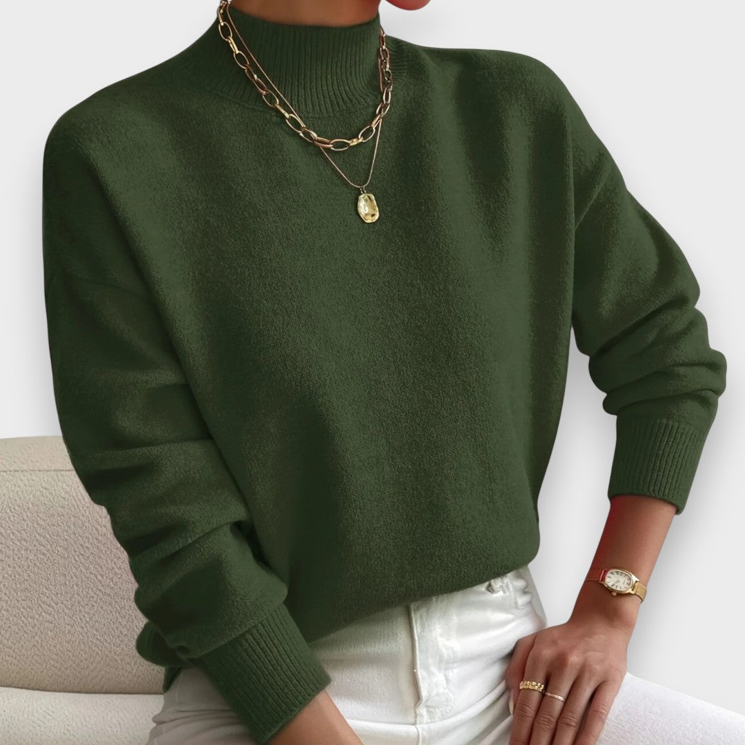 Erika | Pull à Col Roulé Élégant et Confortable