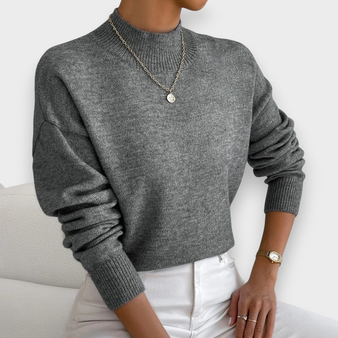Erika | Pull à Col Roulé Élégant et Confortable