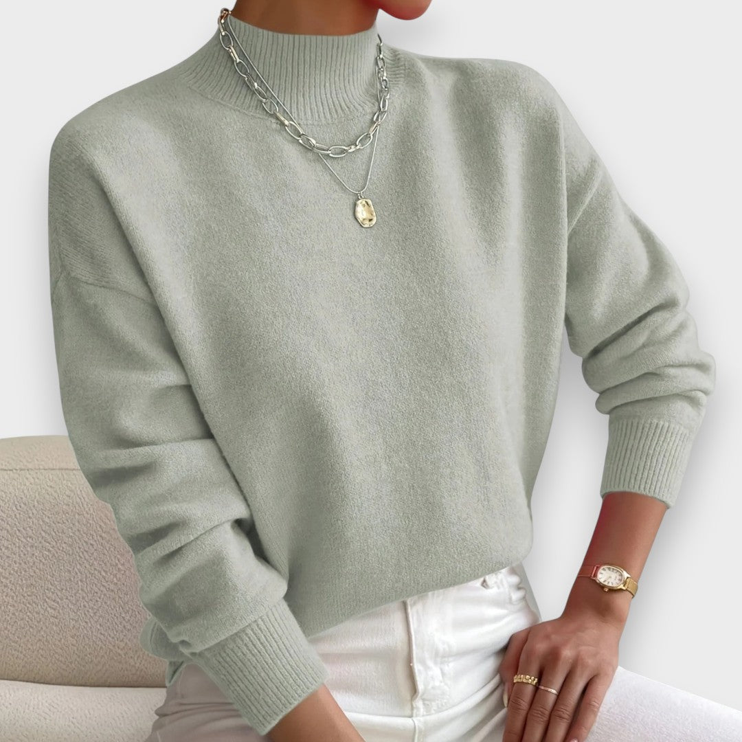 Erika | Pull à Col Roulé Élégant et Confortable