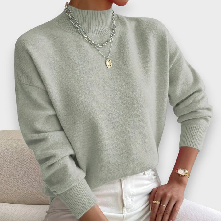 Erika | Pull à Col Roulé Élégant et Confortable