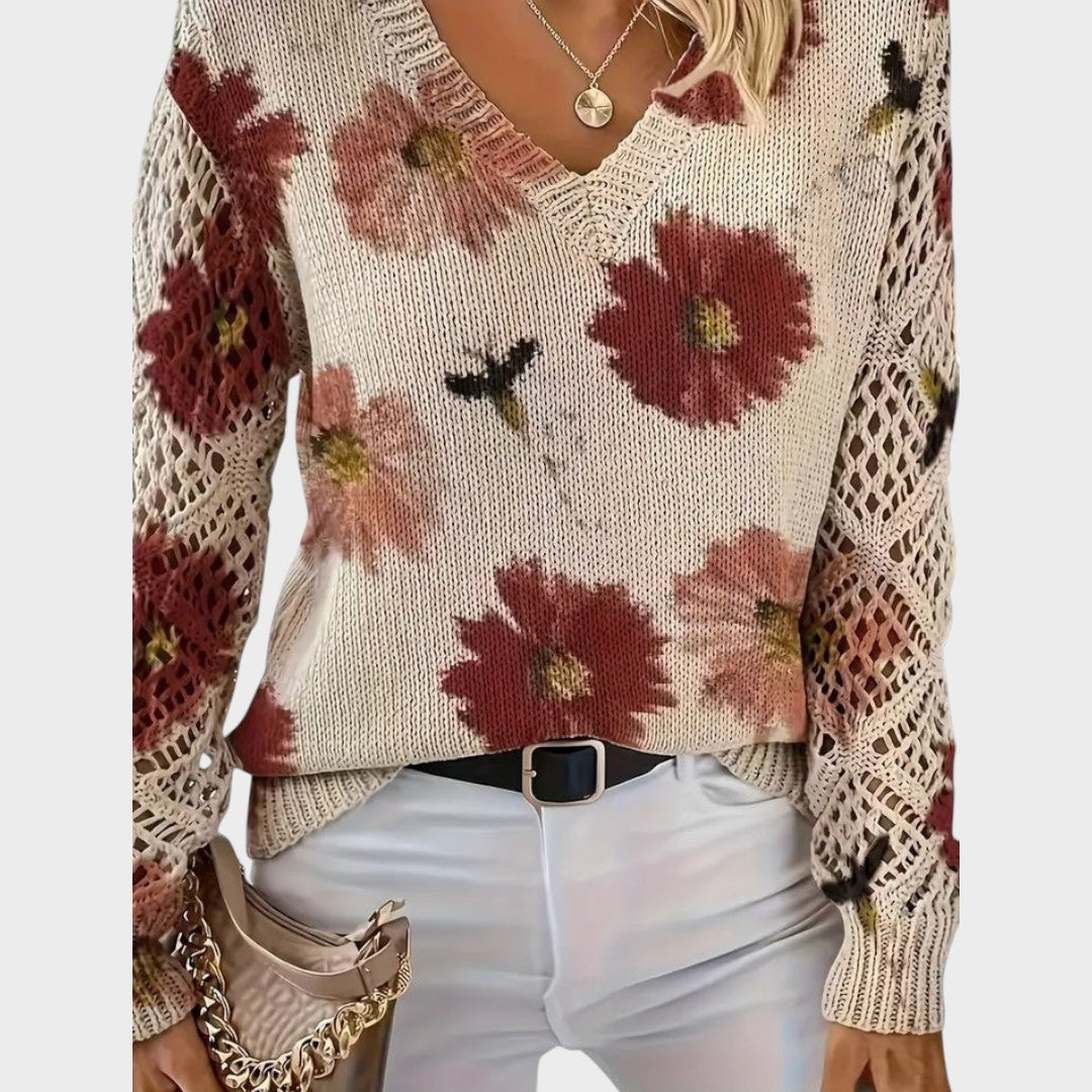 Carina | Pull Floral Délicat