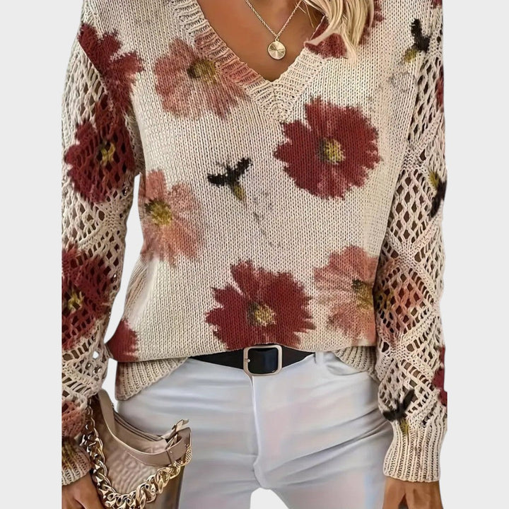 Carina | Pull Floral Délicat
