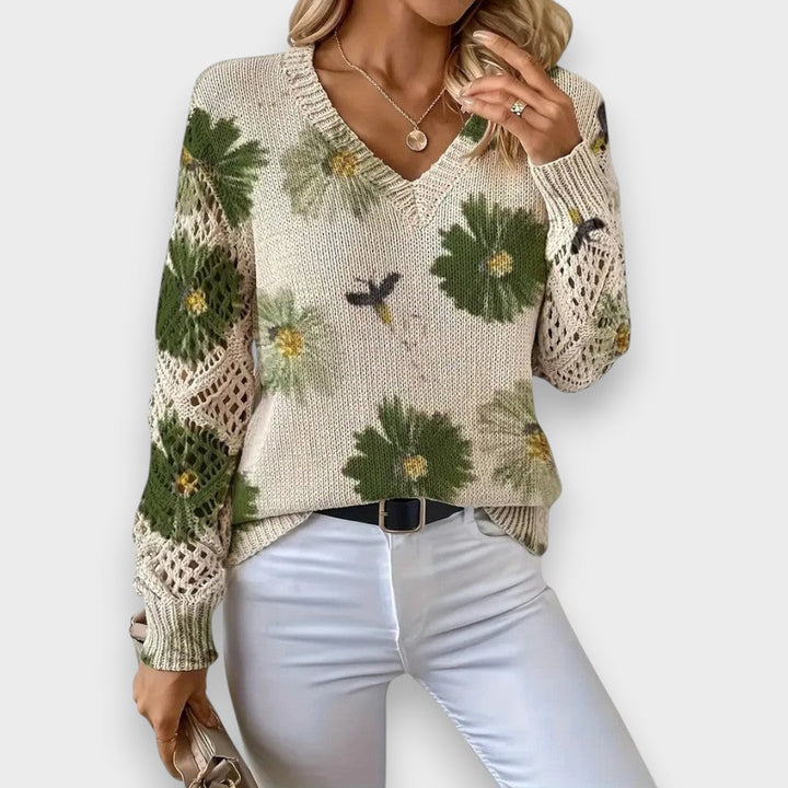 Carina | Pull Floral Délicat