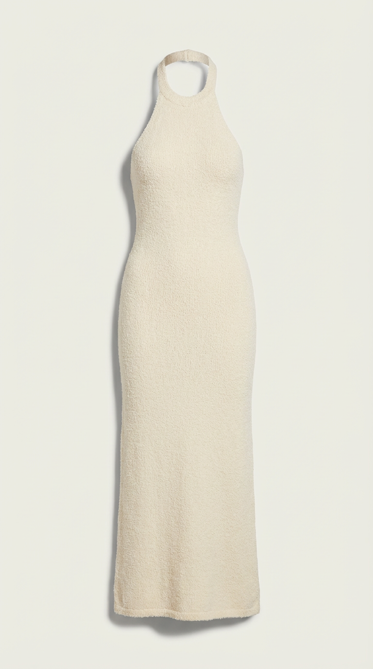 Robe Maxi Texturée à Dos Nu Naomi