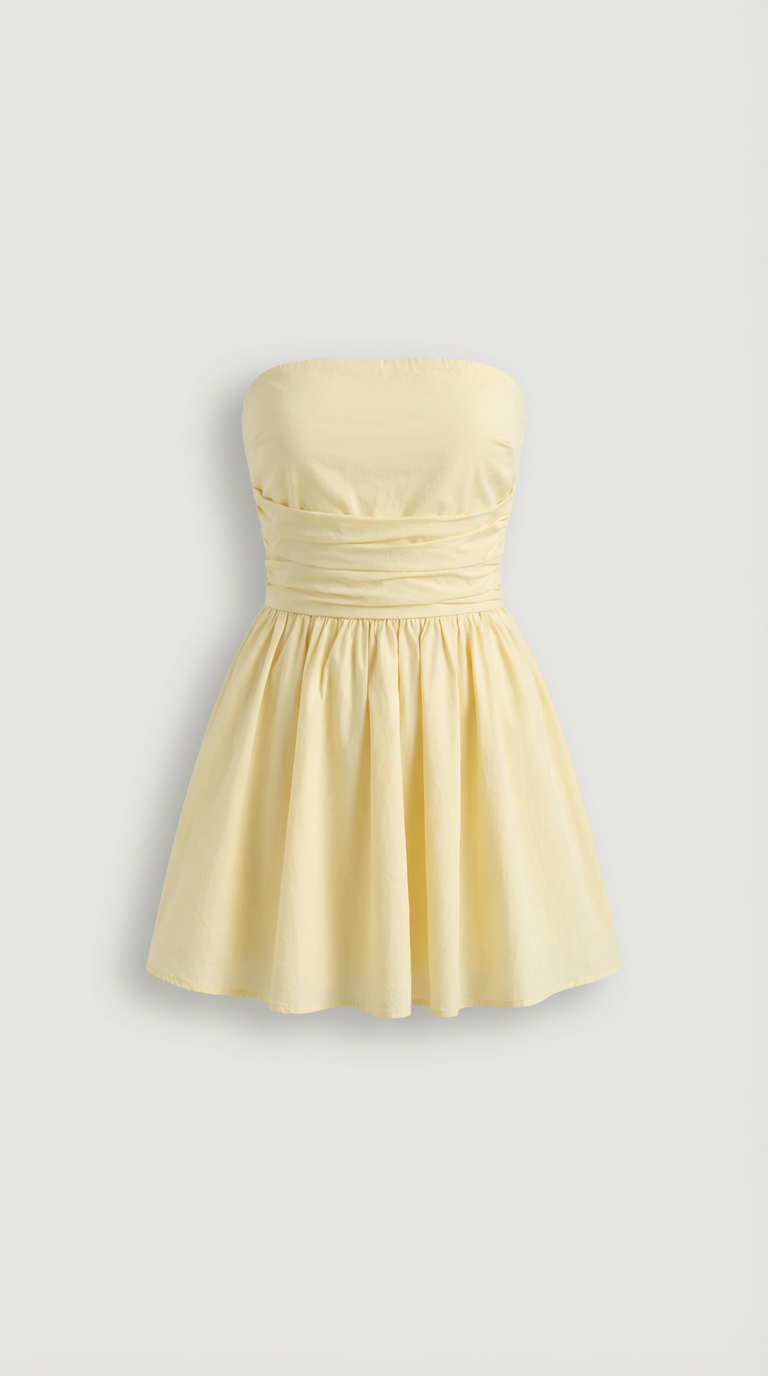 Robe Mini Drapée Sans Manches Livia