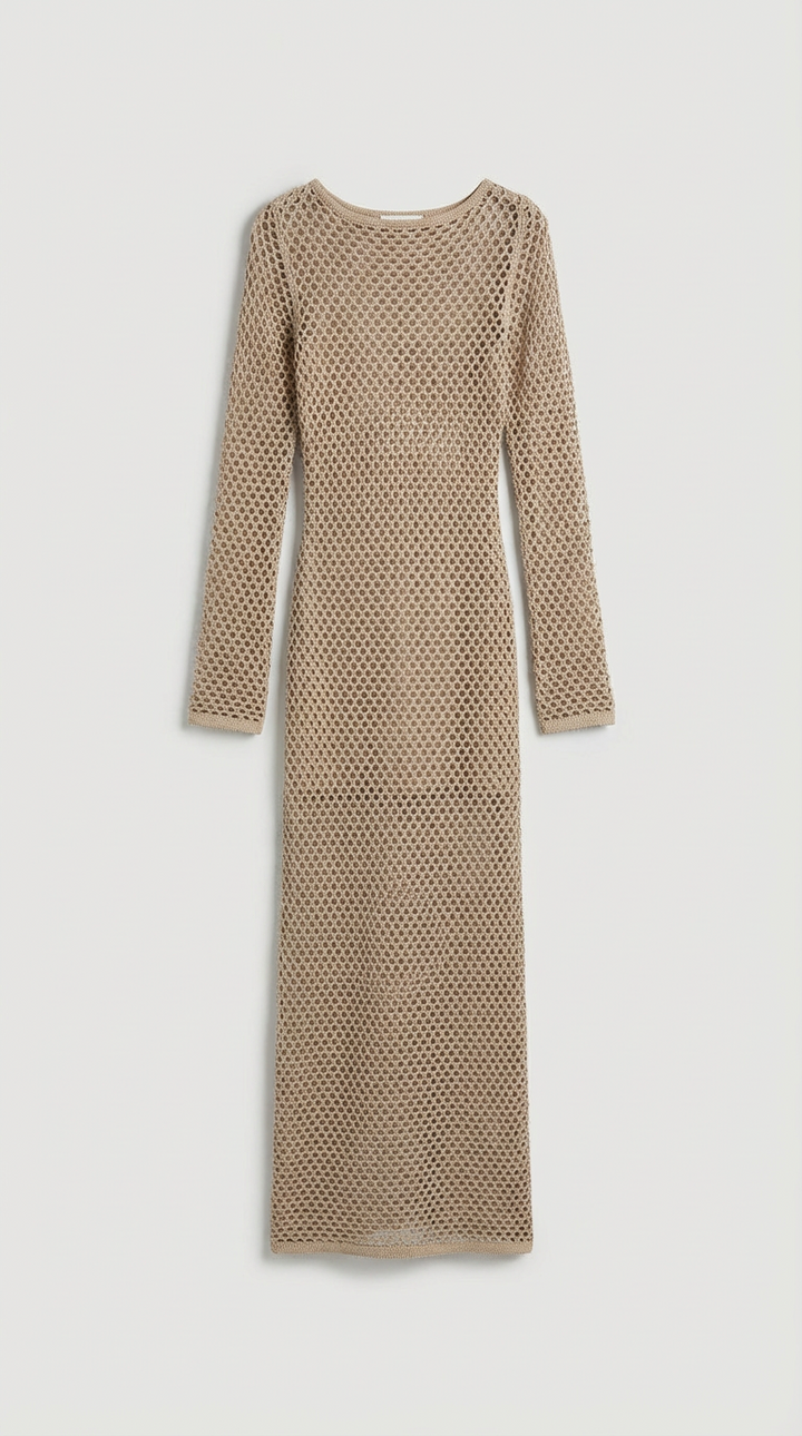 Robe Maxi en Tricot Transparent Nadia