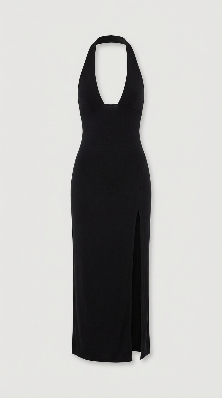 Robe Maxi Halter Alessia Sleek