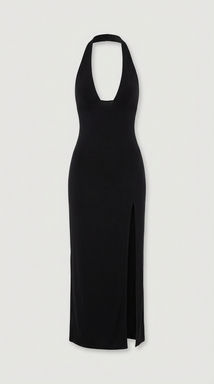 Robe Maxi Halter Alessia Sleek