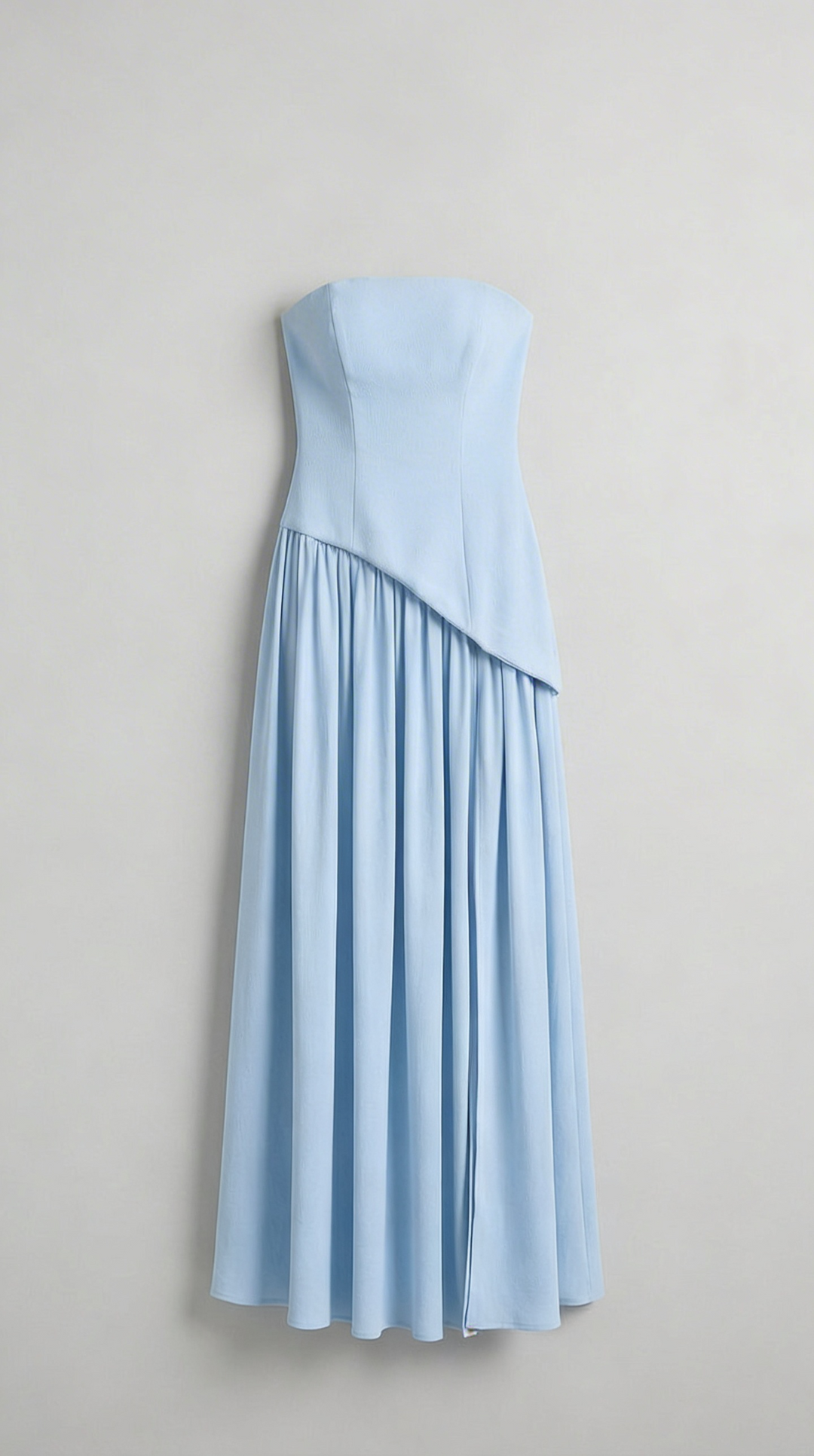 Robe Maxi Sculptée Celeste à Fente Haute