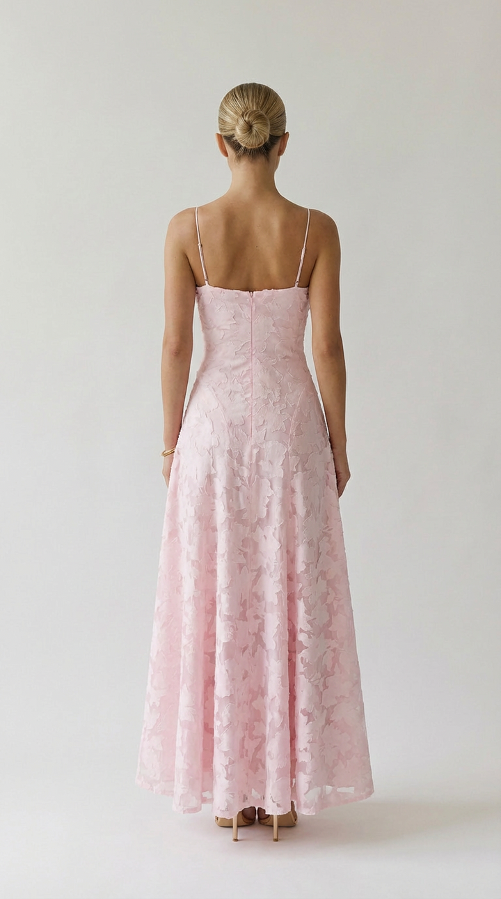 Robe Maxi en Dentelle Florale Isla