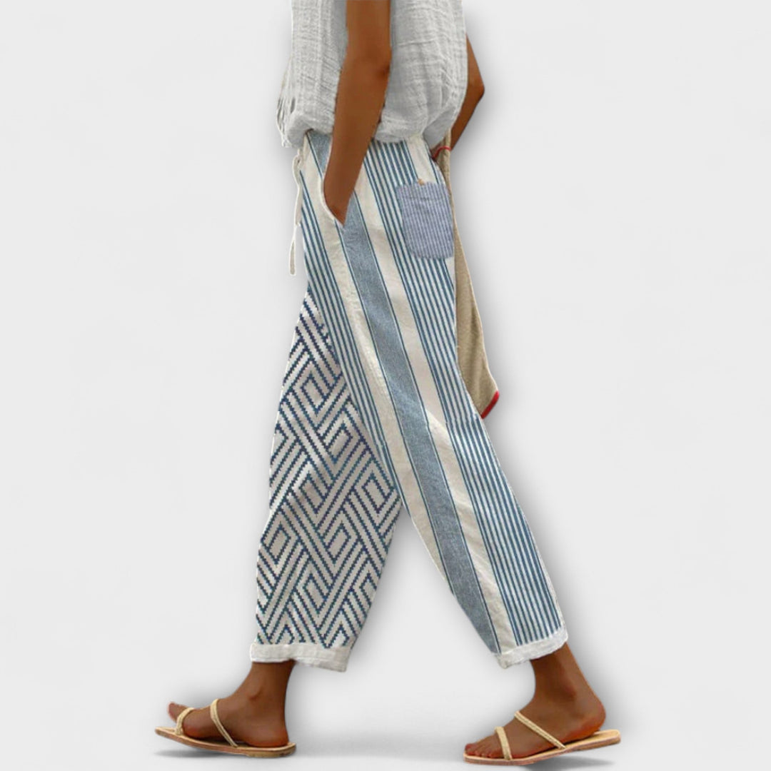 Airish – Pantalons Boutonnés Décontractés Imprimés Caractéristiques