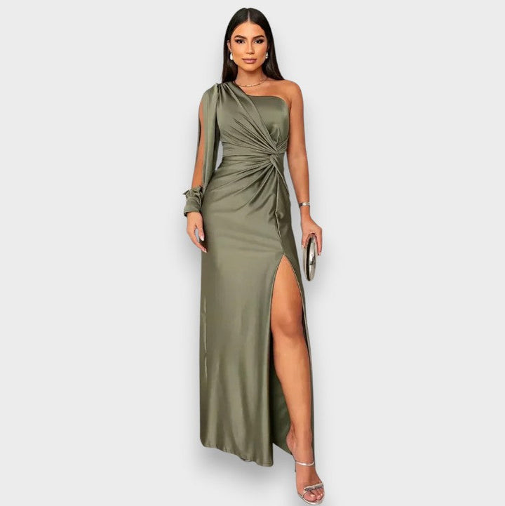 Zarra | Robe Maxi Élégante à Une Épaule