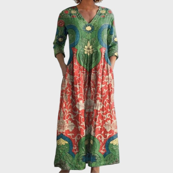 Adele | Robe Maxi Florale Vintage